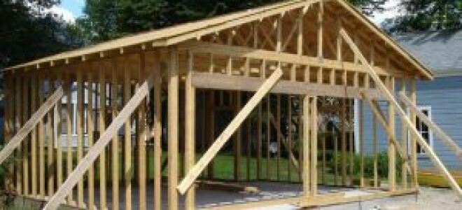 Каркасный гараж